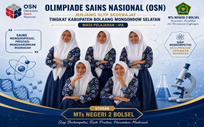 Lima Siswi MTs Negeri 2 Bolsel Siap Berlaga di OSN IPA Tingkat Kabupaten