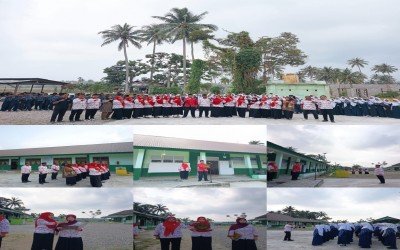 Peringati Hari Kesaktian Pancasila, Guru dan Tendik MTsN 2 Bolsel Bertindak Sebagai Petugas Upacara